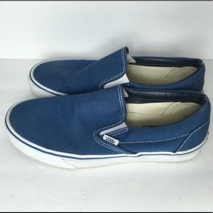 Women’s 10.5 Traditional Vans Slip Ons Shoes